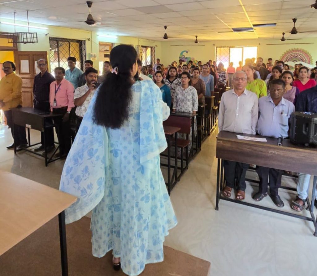 Mass singing of "Vande Mataram" as a part of commemoration of the 150" year of the National Song.